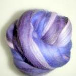 Felting Wool, Merino Wool, Wool Tops Purple Multi,..