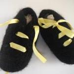 Baby Booties, Knitted Felted Baby Booties