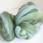 Felting Wool, Merino Wool Tops, Green Blue Merino..