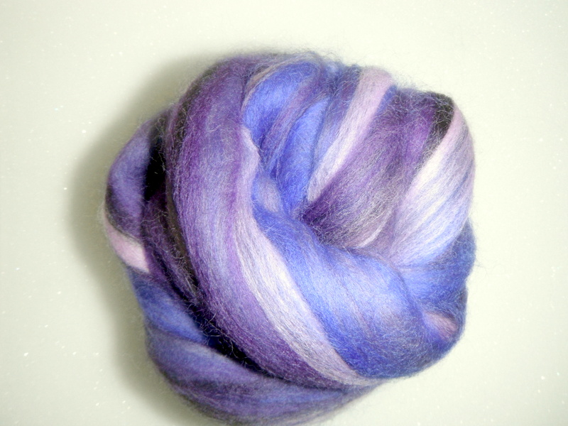 Felting Wool, Merino Wool, Wool Tops Purple Multi, Wet Felting Wool, Needle Felting Wool
