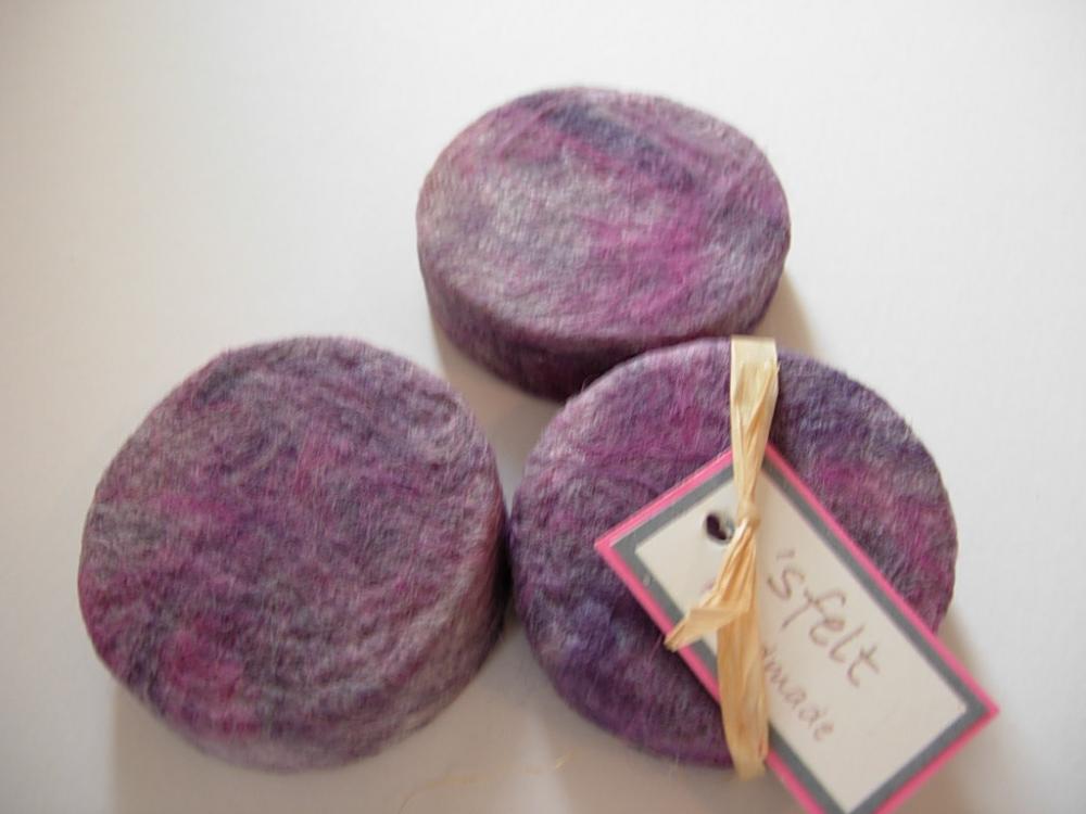 Lemongrass Felted Soap, Felted Soap Pack Of Three, Scented Soap, Wool Soap